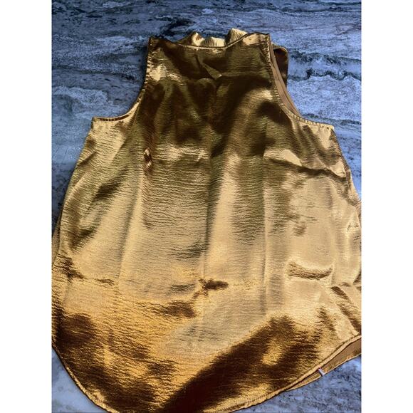 Maeve Gold Classy Anthropologie Tie Blouse Size 12 (u35) - Picture 4 of 4